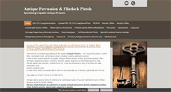 Desktop Screenshot of antiquepercussionandflintlockpistols.com